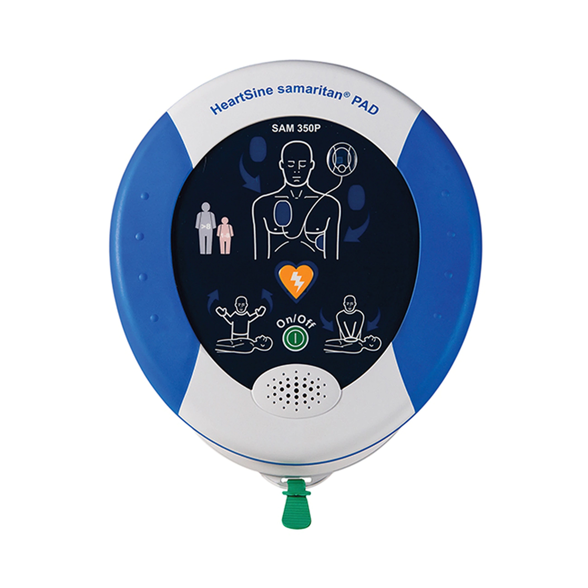 Defibrillator Unit Semi - Automatic HeartSine® Electrode / Paddle Contact 350P AED by Stryker Medical EMS  ID 350-STR-US-10